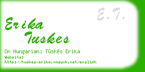 erika tuskes business card